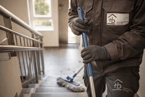 Hausmeisterservice in Aschaffenburg bei der Treppenhausreinigung